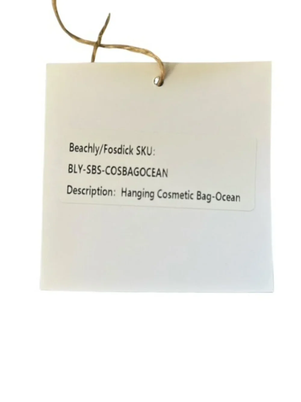 Seabird Society Toiletry Hanging Cosmetic or Beach Bag Turquoise & White NWT
